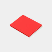 Einfach Rot-Solid-Farbe Post-it Klebezettel (angewinkelt)