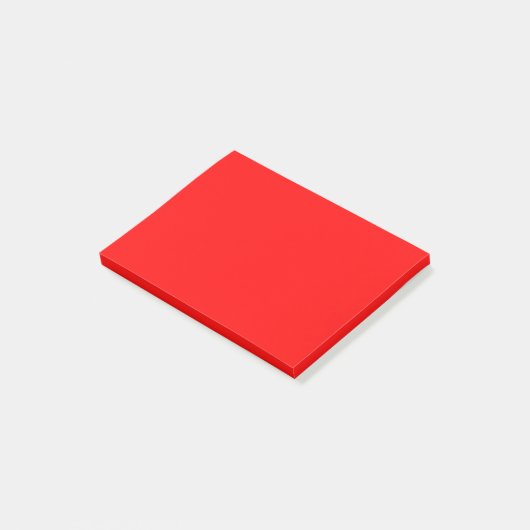 Einfach Rot-Solid-Farbe Post-it Klebezettel (angewinkelt)