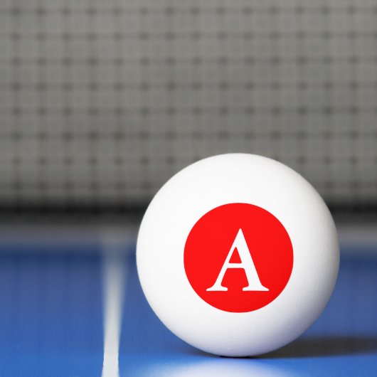 Einfach Rot-Solid-Farbe Tischtennisball (Netto)