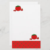 Einfach rote Tomaten Briefpapier (Vorne/Hinten)