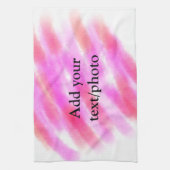 Einfach rotes Aquarellfarben benutzerdefinierter N Geschirrtuch (Vertikal)