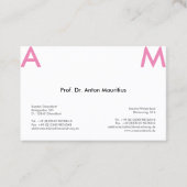 Einfach-Rotz Visitenkarte (Vorderseite)