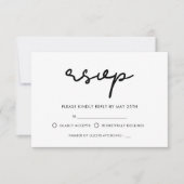 einfach RSVP karte (Vorderseite)