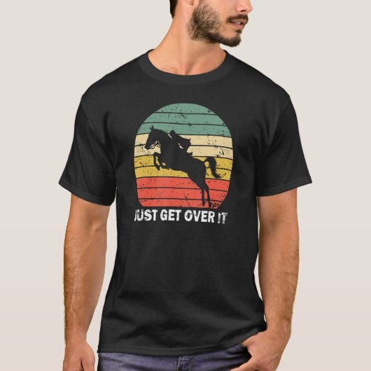 Einfach rübersteigen, Pferdeshow Jumping Equitatio T-Shirt (Vorderseite)