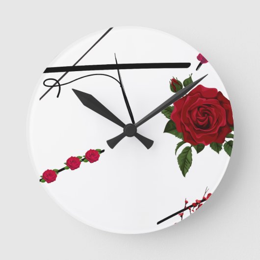 einfach runde wanduhr (Vorderseite)
