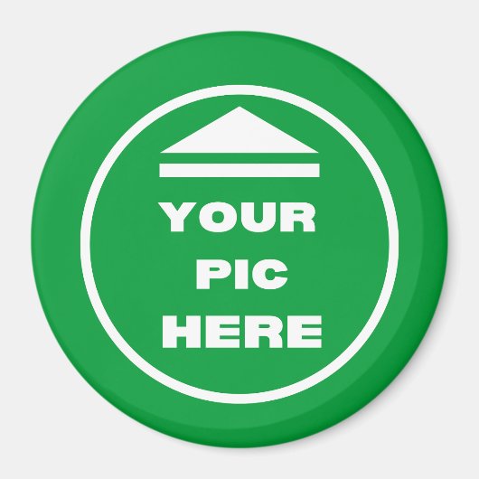 EINFACH! Runder Bildschirm - groß, 3 Zoll - benutz Magnet (Vorne)