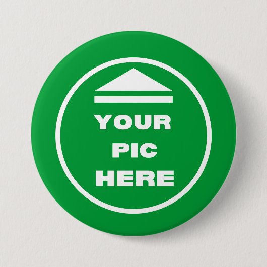EINFACH! Runder Knopf - Groß, 3 Zoll - Benutzerdef Button (Vorderseite)