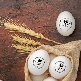 Einfach rustikal | Eier aus Vintagen Individuellen Gummistempel