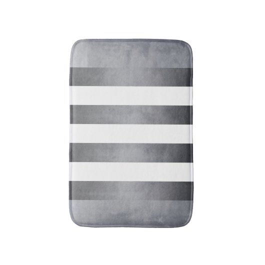 Einfach rustikal grau Abstrakt gestreift Badematte (Vorderseite Vertikal)
