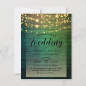 Einfach rustikale Holzwarenblende Einladung (Vorderseite)