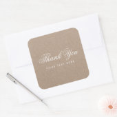 Einfach rustikale Moderne Vielen Dank, Sticker (Umschlag)