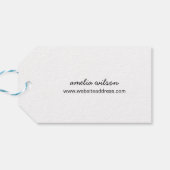 Einfach rustikaler Griff mit Liebe Kraft Geschenkanhänger (Rückseite Horizontal)