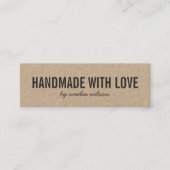 Einfach rustikaler Griff mit Liebe Kraft Mini Visitenkarte (Vorderseite)