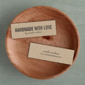 Einfach rustikaler Griff mit Liebe Kraft Mini Visitenkarte