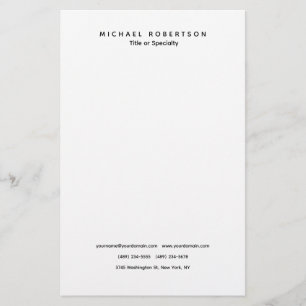 Einfach Sauber Elegant Modern Minimalistisch Schwa Briefpapier