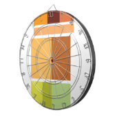 Einfach sauber, modern minimalistisch dartscheibe (Vorderseite rechts)