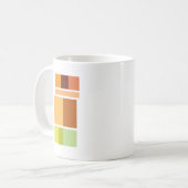 Einfach sauber, modern minimalistisch kaffeetasse (Vorderseite Links)