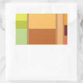 Einfach sauber, modern minimalistisch rechteckiger aufkleber (Tasche)