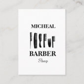 Einfach sauberer Cut Barber Visitenkarte (Vorderseite)