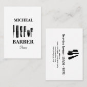 Einfach sauberer Cut Barber Visitenkarte (Vorne/Hinten)