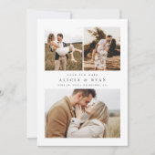 Einfach sauberes elegantes Foto Save The Date (Vorderseite)