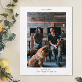 Einfach Save the Date Ankündigungspostkarte