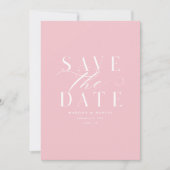 Einfach Save the Date ein Foto QR Rosa Pink Peak (Vorderseite)