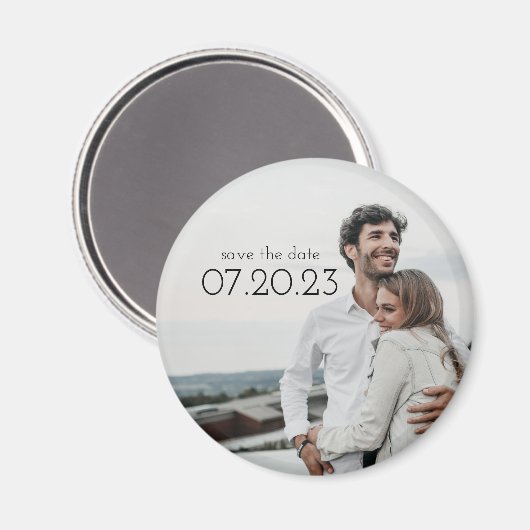 Einfach Save the Date Magnet (Vorderseite/Rückseite)