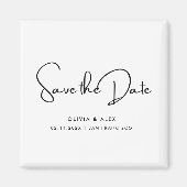 Einfach Save the Date Magnet (Vorne)