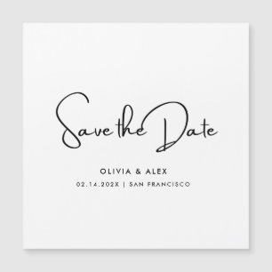 Einfach Save the Date Magnetkarte