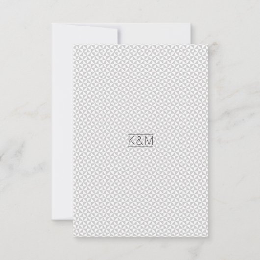 Einfach Save the Date Minimalistisch Schwarz ID523 (Rückseite)