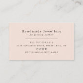 Einfach schick Gold Foil Streifen Minimalistisch D Visitenkarte (Rückseite)