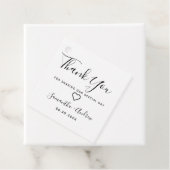 Einfach schick Schwarz-weiß, modern bedanken Sie s Geschenkanhänger (Beispiel)