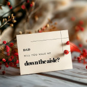 Einfach schick Werden Sie mich auf der Gang-Karte Einladung