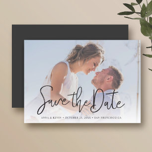 Einfach Schicke Foto-Magnet-Save-the-Date-Einladun Magneteinladung