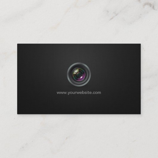 Einfach Schlicht Black - Fotograf Cinematographin Visitenkarte (Rückseite)