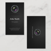 Einfach Schlicht Black - Fotograf Cinematographin Visitenkarte (Vorne/Hinten)