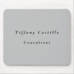 Einfach Schlicht Elegant Minimalistisch Modernes G Mousepad<br><div class="desc">Einfaches,  modernes,  minimalistisches Design. Diese Vorlage kann an alle beruflichen Beruf angepasst werden.</div>