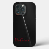 Einfach Schlicht Grau Schwarz Trendy Moderne Minim Case-Mate iPhone Hülle (Rückseite)