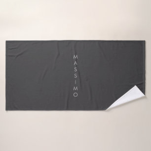 Einfach Schlicht Minimalistisch Elegant Modern Gra Badehandtuch