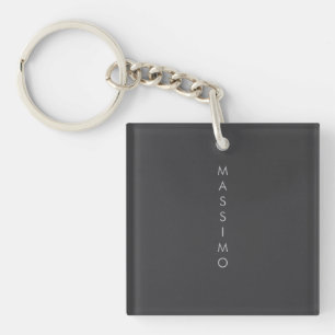 Einfach Schlicht Minimalistisch Elegant Modern Gra Schlüsselanhänger