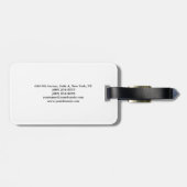 Einfach Schlicht Minimalistisch klassisch Gepäckanhänger (Rückseite horizontal)