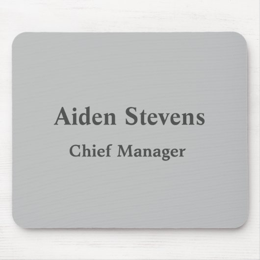 Einfach Schlicht Minimalistisch klassisch Mousepad (Vorne)