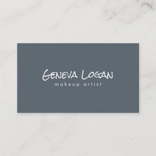 Einfach Schlicht Minimalistisch Visitenkarte (Vorderseite)