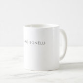 Einfach schlicht modern elegant kaffeetasse (VorderseiteRechts)