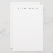 Einfach Schlicht und modern Briefpapier (Vorne/Hinten)
