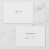 Einfach schlichte berufliche Farbe Visitenkarte (Vorne/Hinten)