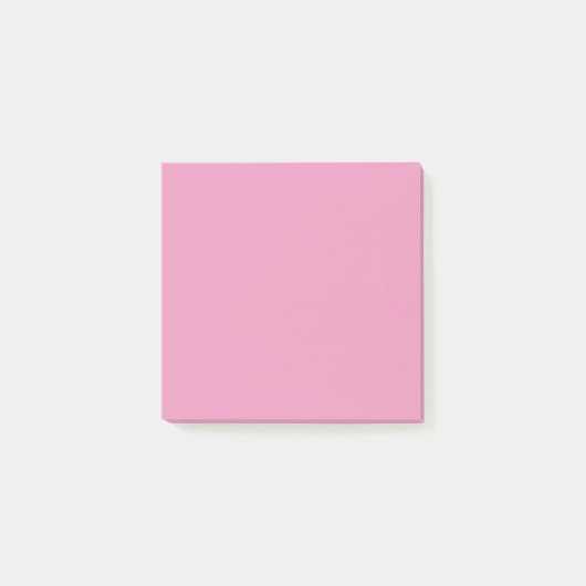 Einfach Schlichte Rosenrosa Post-it Klebezettel (Vorderseite)
