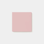 Einfach Schlichte Staubige Rosa Benutzerdefiniert Post-it Klebezettel (Vorderseite)