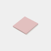 Einfach Schlichte Staubige Rosa Benutzerdefiniert Post-it Klebezettel (angewinkelt)
